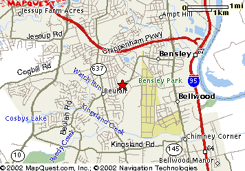 Oak Grove Baptist Church, map 2